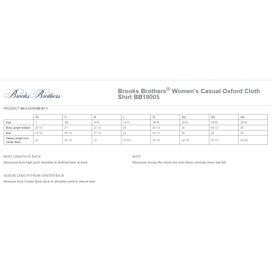 BB18005 Brooks Brothers® Women’s Casual Oxford Cloth Shirt