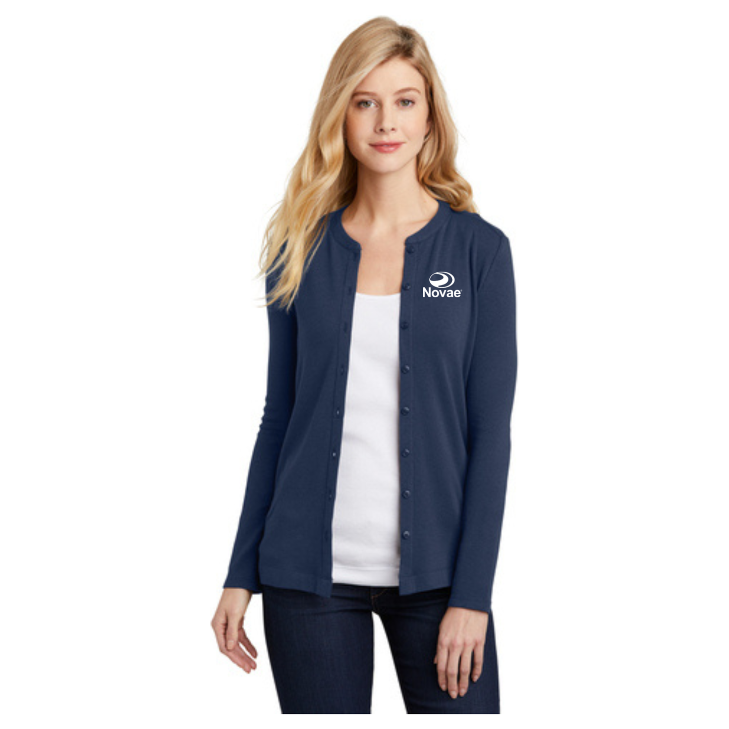 LM1008 Port Authority® Ladies Concept Stretch Button-Front Cardigan