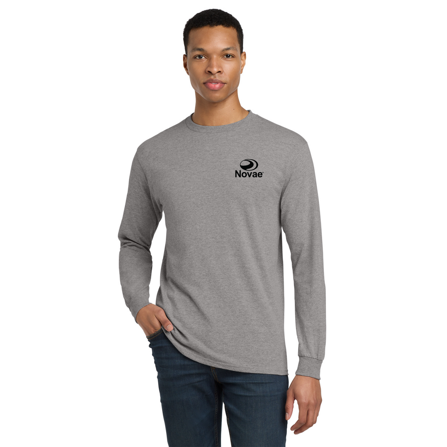 50% Cotton/50% Poly Long Sleeve T-Shirt - 8400