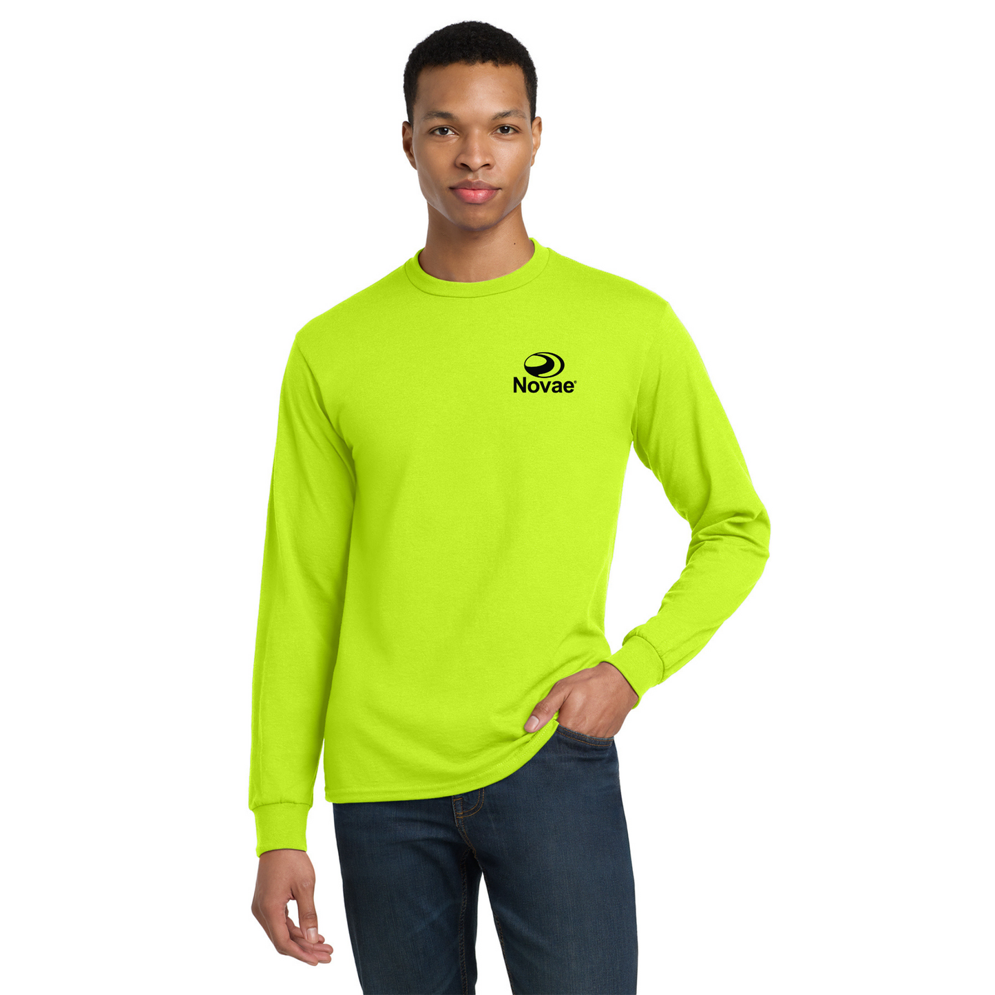 50% Cotton/50% Poly Long Sleeve T-Shirt - 8400
