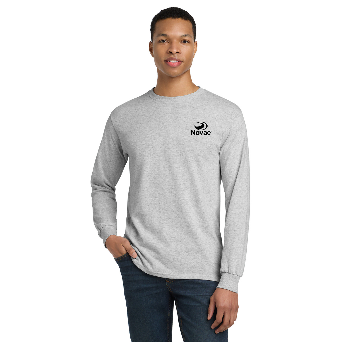50% Cotton/50% Poly Long Sleeve T-Shirt - 8400