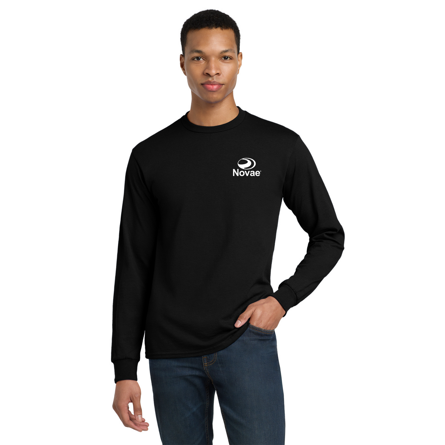 50% Cotton/50% Poly Long Sleeve T-Shirt - 8400