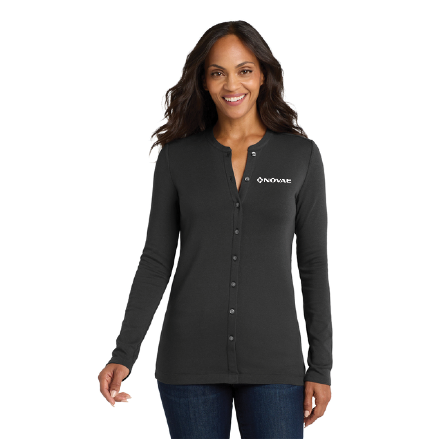Port Authority® Women's Concept Stretch Button-Front Cardigan