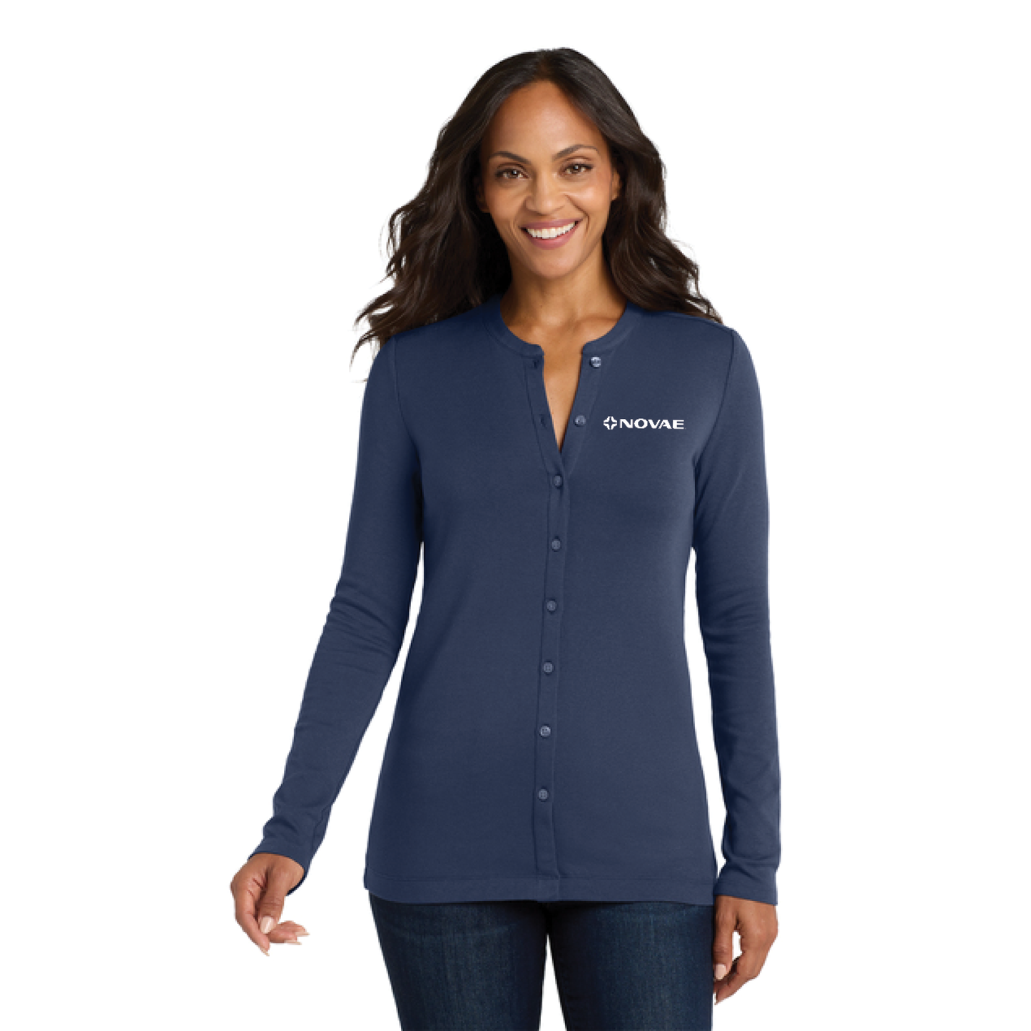 Port Authority® Women's Concept Stretch Button-Front Cardigan