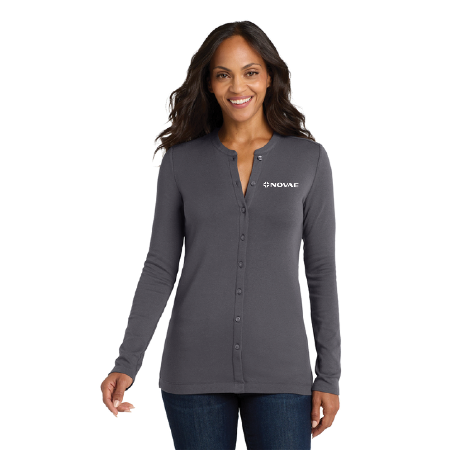 Port Authority® Women's Concept Stretch Button-Front Cardigan