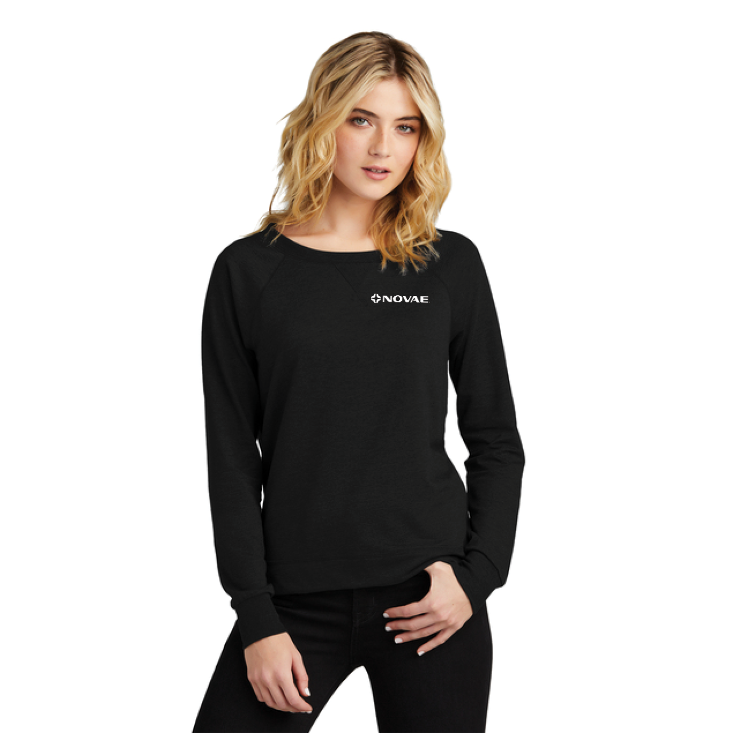 District® Women’s Featherweight French Terry™ Long Sleeve Crewneck