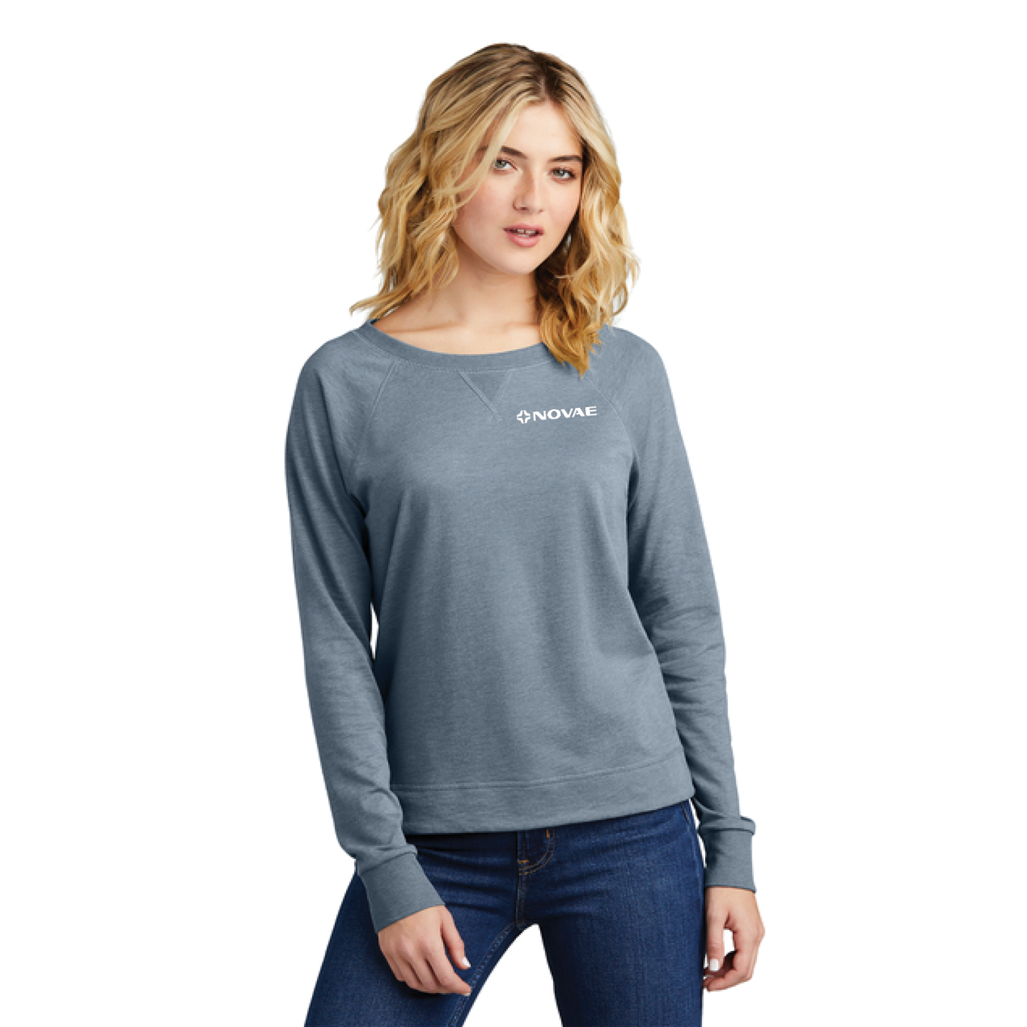 District® Women’s Featherweight French Terry™ Long Sleeve Crewneck