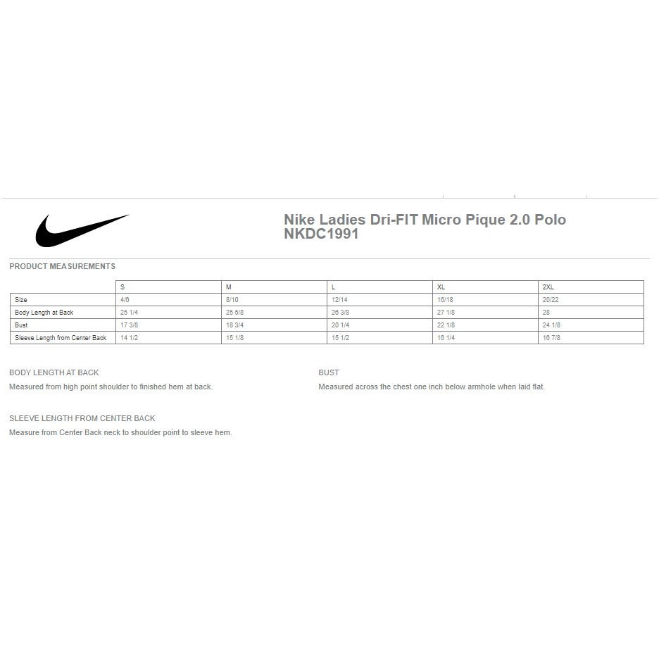 NKDC1991  Nike Ladies Dri-FIT Micro Pique 2.0 Polo