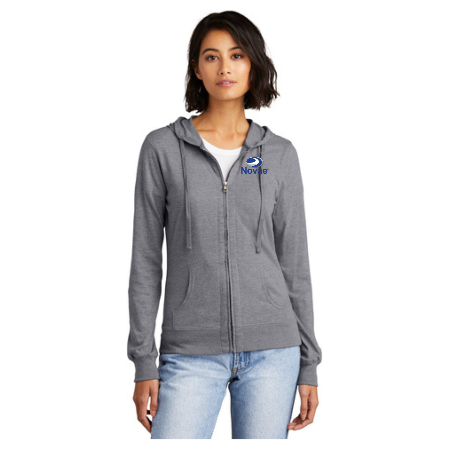 Women’s Fitted Jersey Full-Zip Hoodie DT2100